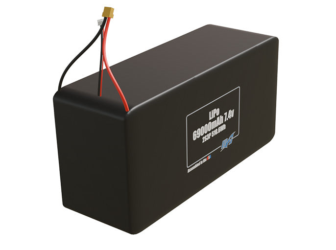 LiPo 69000mAh 2S3P 7.4v Battery Pack
