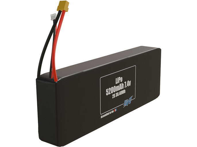 Graphene LiPo 5200mAh 2S 7.4v Battery Pack