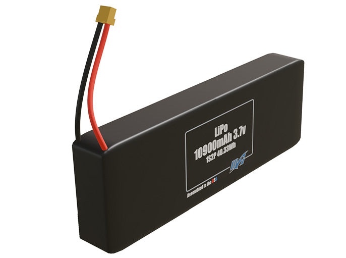 LiPo 10900mAh 1S2P 3.7v Battery Pack