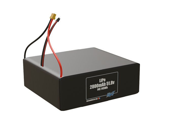 LiPo 2800mAh 14S 51.8v Battery Pack