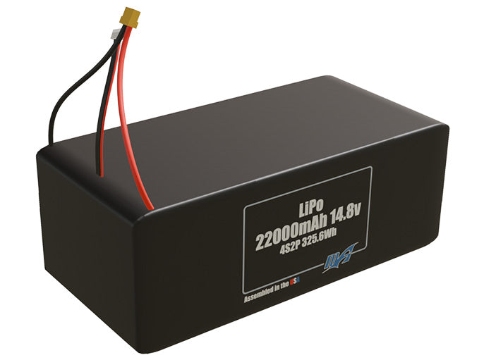 LiPo 22000mAh 4S2P 14.8v Battery Pack
