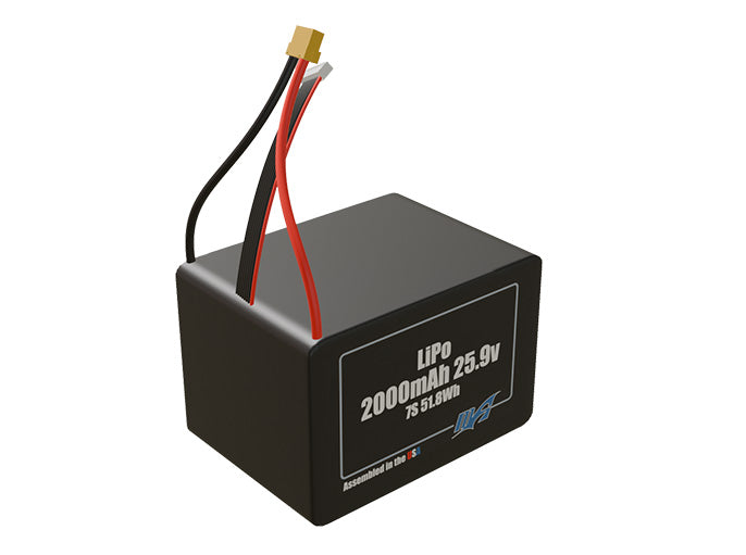 LiPo 2000mAh 7S 25.9v Battery Pack