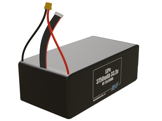 Graphene LiPo 3750mAh 9S 33.3v Battery Pack