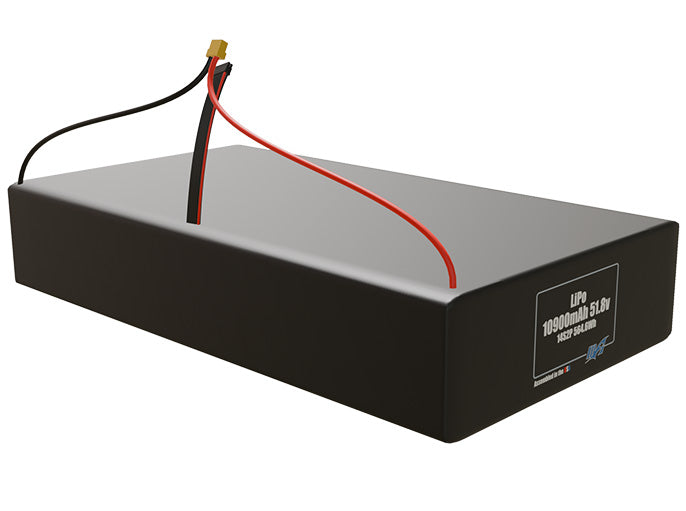 LiPo 10900mAh 14S2P 51.8v Battery Pack
