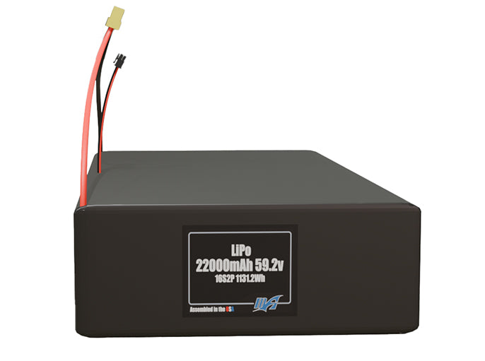 LiPo 22000mAh 16S2P 59.2v Battery Pack