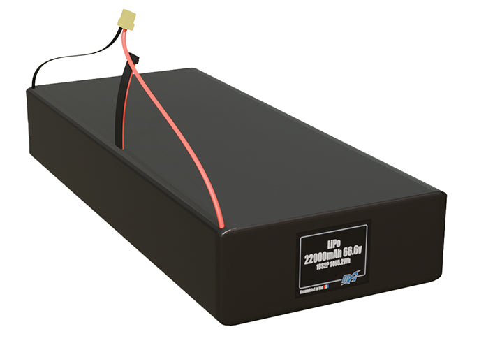 LiPo 22000mAh 18S2P 66.6v Battery Pack