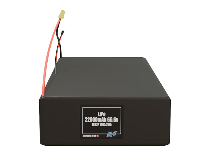 LiPo 22000mAh 18S2P 66.6v Battery Pack