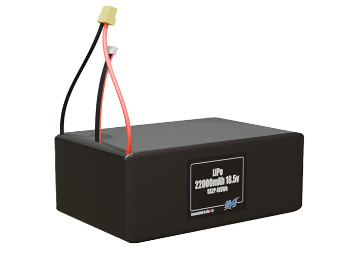 LiPo 22000mAh 5S2P 18.5v Battery Pack
