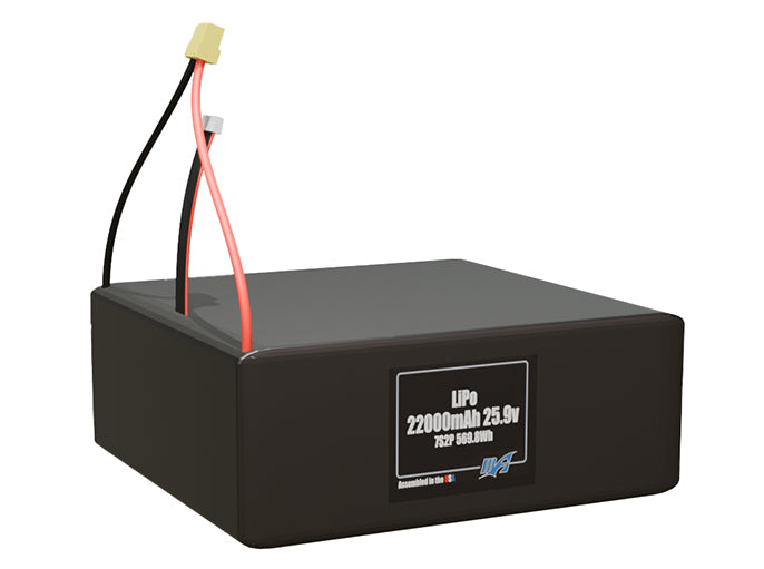 LiPo 22000mAh 7S2P 25.9v Battery Pack