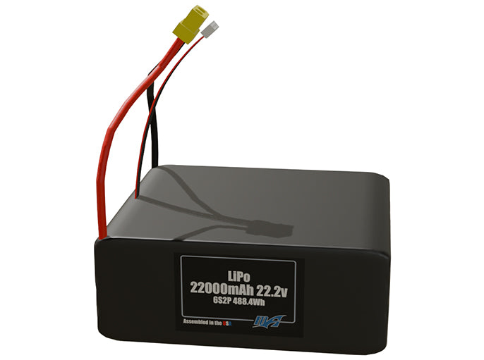 22,000mAh 6s2p 22.2v Battery Pack