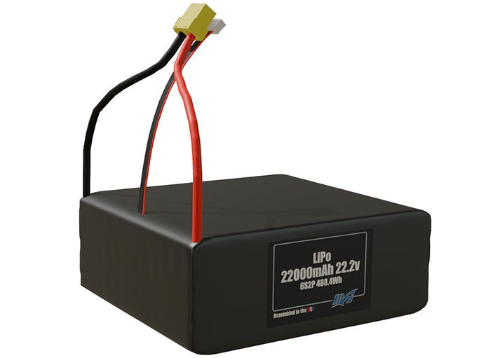 22,000mAh 6s2p 22.2v Battery Pack