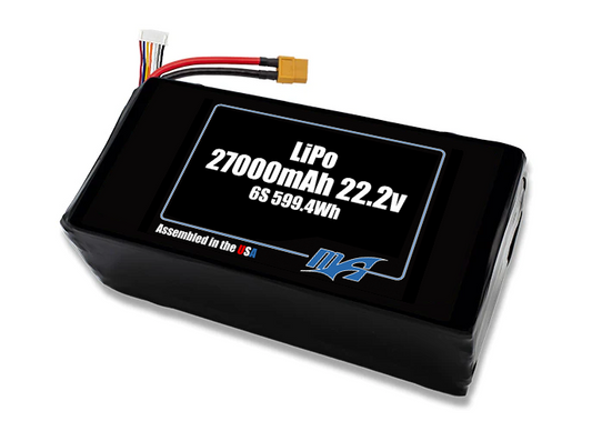 LiPo 27000 6S 22.2v NMC Battery Pack