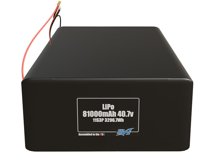 LiPo 81000mAh 11S3P 40.7v Battery Pack