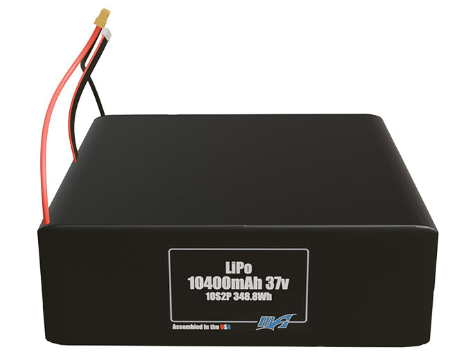 Graphene LiPo 10400mAh 10S2P 37v Battery Pack