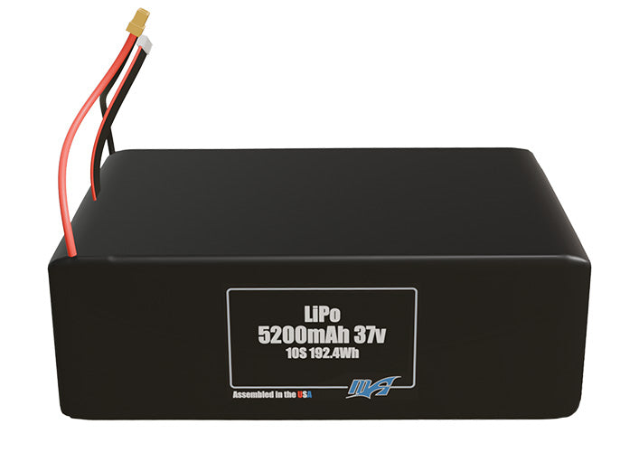 Graphene LiPo 5200mAh 10S 37v Battery Pack