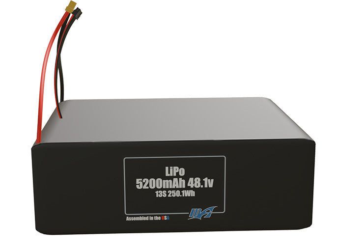 Graphene LiPo 5200mAh 13S 48.1v Battery Pack