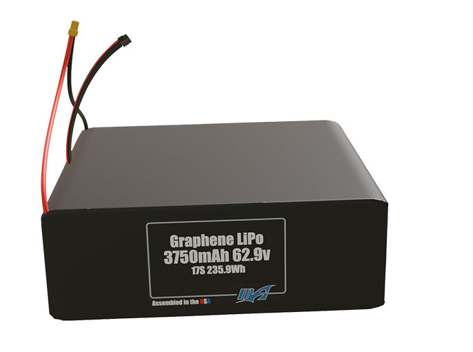 Graphene LiPo 3750mAh 17S 62.9v Battery Pack