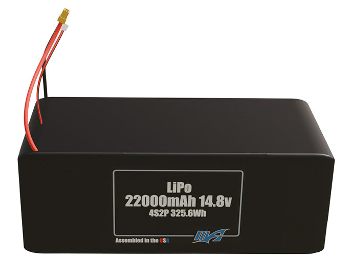 LiPo 22000mAh 4S2P 14.8v Battery Pack