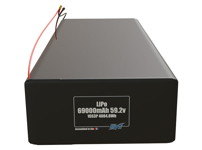 LiPo 69000mAh 16S3P 59.2v Battery Pack