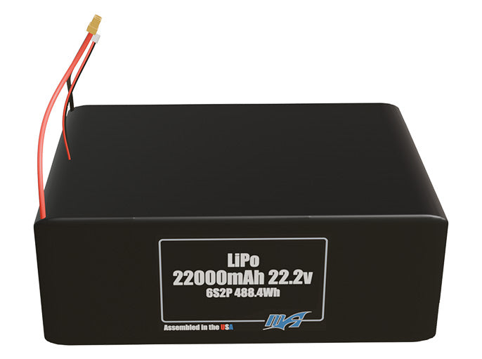 LiPo 22000mAh 6S2P 22.2v Battery Pack