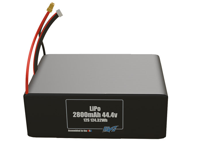LiPo 2800mAh 12S 44.4v Battery Pack