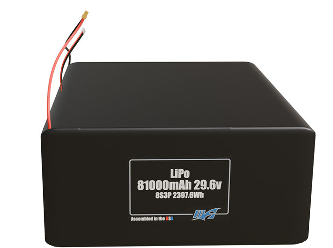 LiPo 81000mAh 8S3P 29.6v Battery Pack