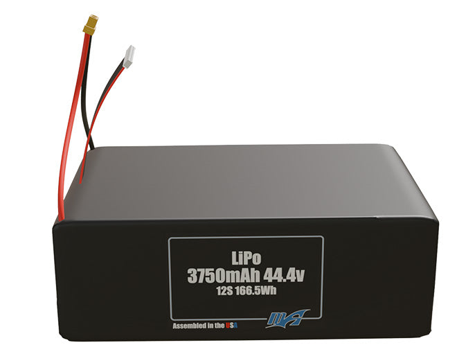 Graphene LiPo 3750mAh 12S 44.4v Battery Pack