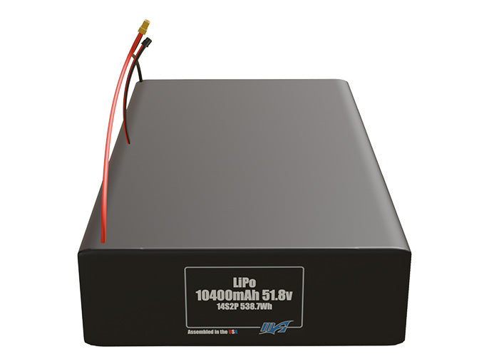 Graphene LiPo 10400mAh 14S2P 51.8v Battery Pack
