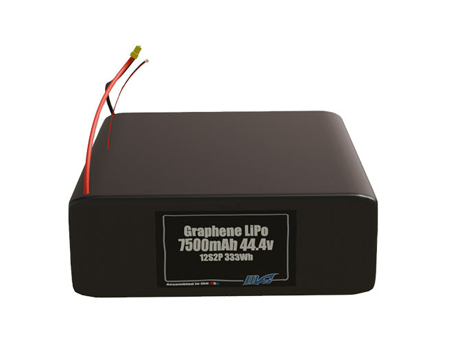 Graphene LiPo 7500mAh 12S2P 44.4v Battery Pack