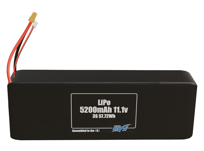Graphene LiPo 5200mAh 3S 11.1v Battery Pack