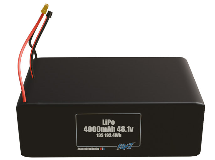 LiPo 4000mAh 13S 48.1v Battery Pack