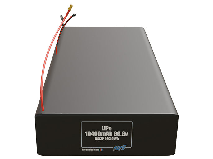 Graphene LiPo 10400mAh 18S2P 66.6v Battery Pack