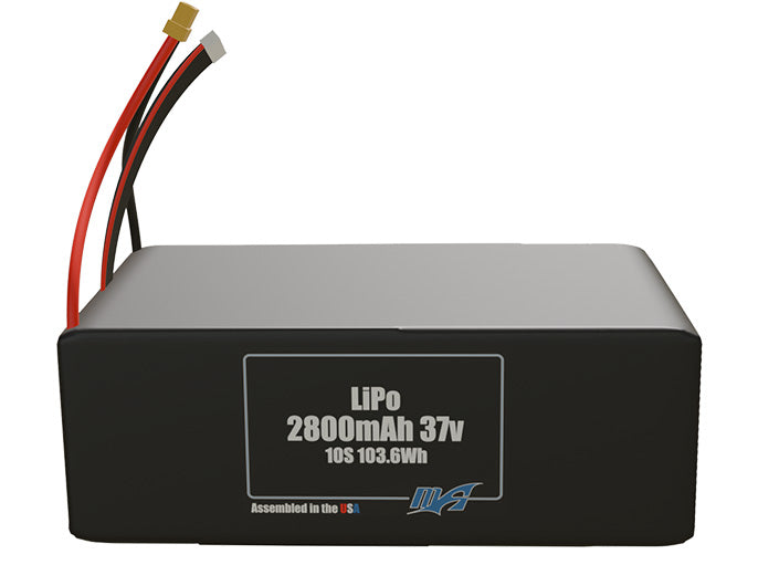 LiPo 2800mAh 10S 37v Battery Pack