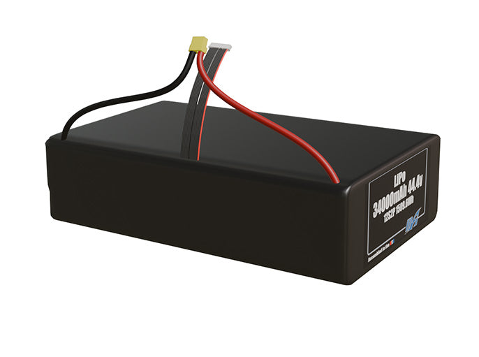 LiPo 34000mAh 12S2P 44.4v Battery Pack