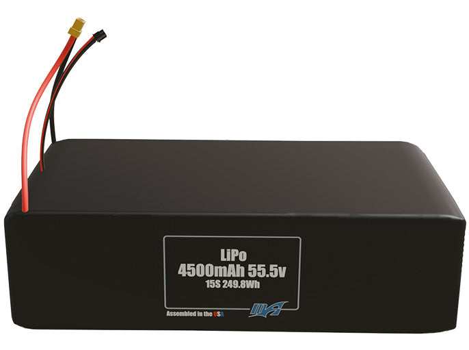 LiPo 4500mAh 15S 55.5v Battery Pack