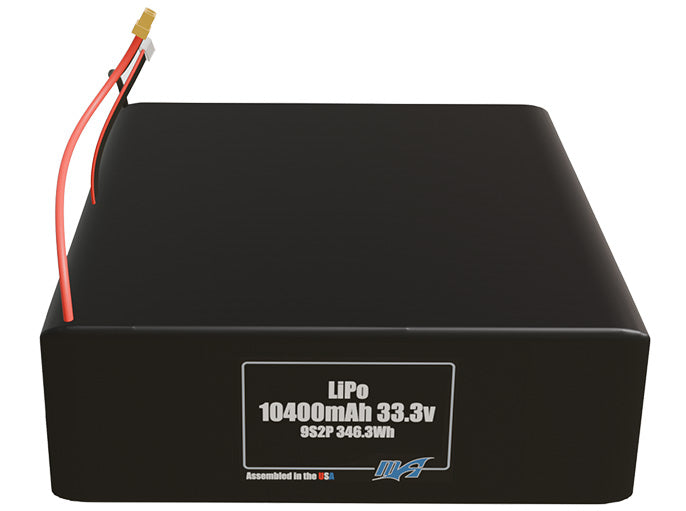 Graphene LiPo 10400mAh 9S2P 33.3v Battery Pack