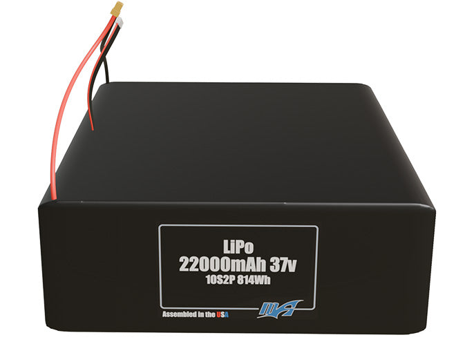 LiPo 22000mAh 10S2P 37v Battery Pack