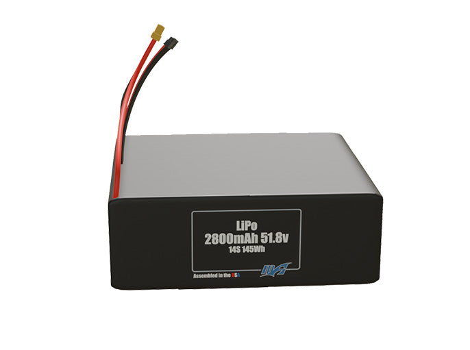 LiPo 2800mAh 14S 51.8v Battery Pack