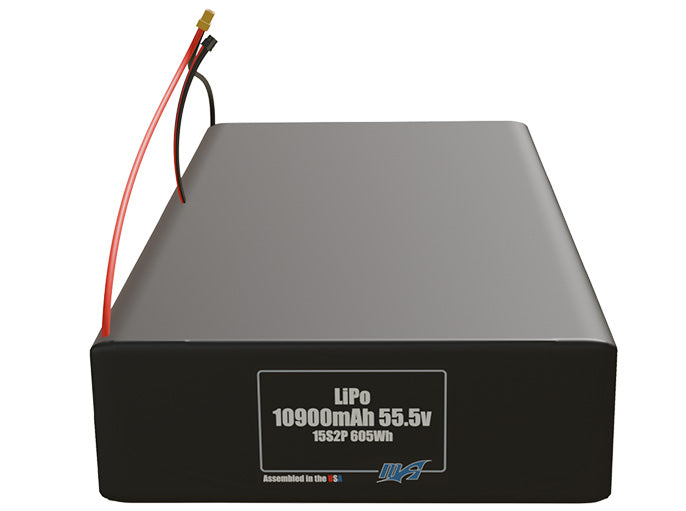 LiPo 10900mAh 15S2P 55.5v Battery Pack