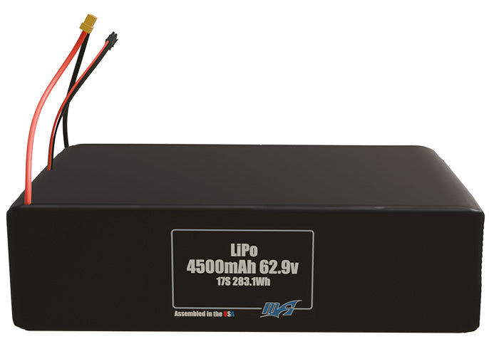 LiPo 4500mAh 17S 62.9v Battery Pack