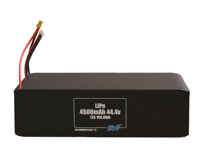 LiPo 4500mAh 12S 44.4v Battery Pack