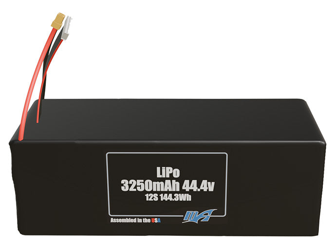 LiPo 3250mAh 12S 44.4v Battery Pack