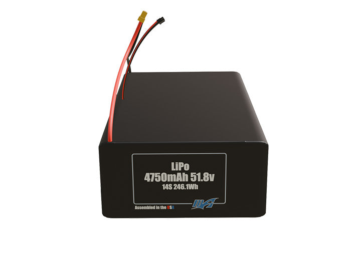 LiPo 4750mAh 14S 51.8v Battery Pack