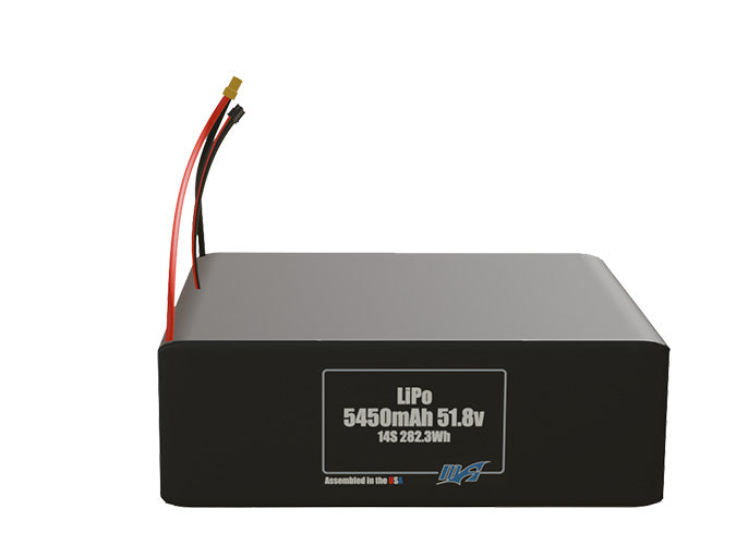 LiPo 5450mAh 14S 51.8v Battery Pack