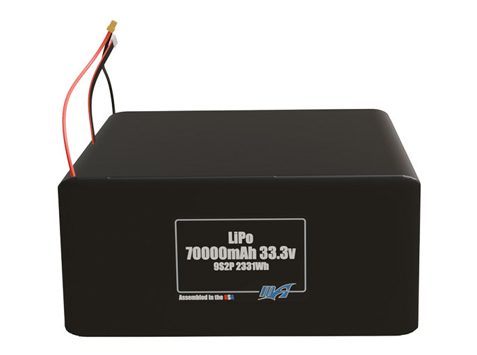 LiPo 70000mAh 9S2P 33.3v Battery Pack