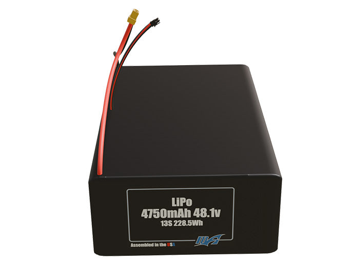 LiPo 4750mAh 13S 48.1v Battery Pack