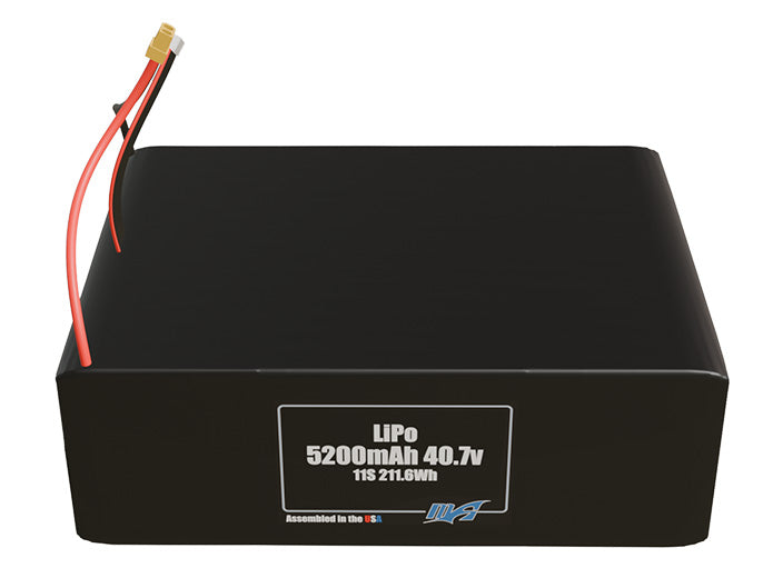 Graphene LiPo 5200mAh 11S 40.7v Battery Pack