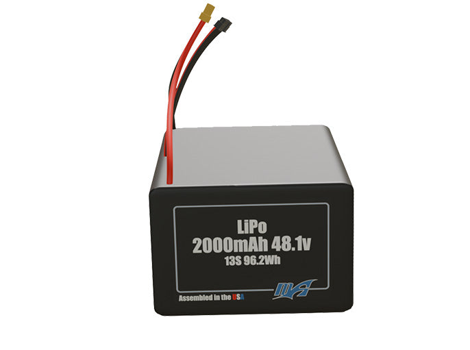 LiPo 2000mAh 13S 48.1v Battery Pack