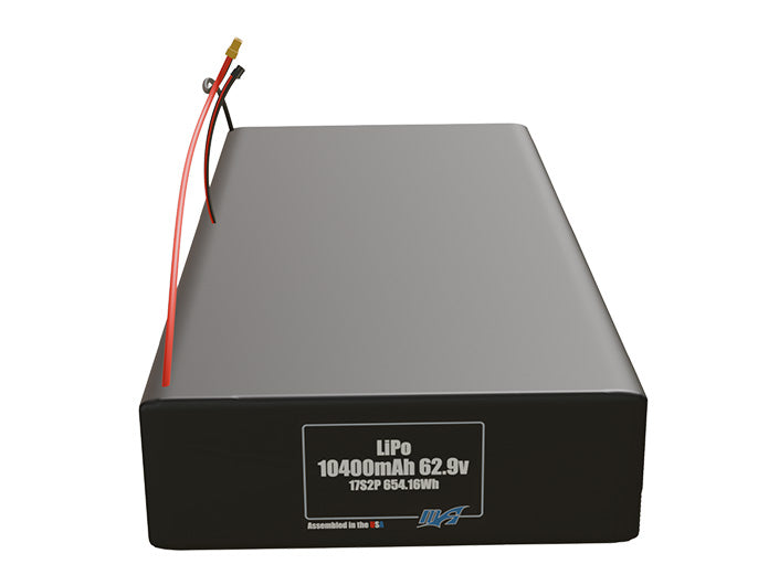 Graphene LiPo 10400mAh 17S2P 62.9v Battery Pack