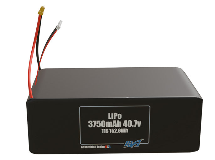 Graphene LiPo 3750mAh 11S 40.7v Battery Pack